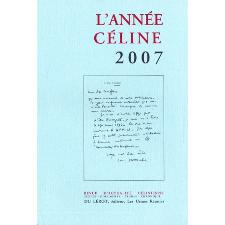 L’Année Céline 2007