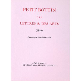 Colin, René-Pierre – Petit Bottin des lettres et des arts