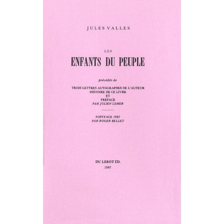 Vallès, Jules – Les Enfants du Peuple