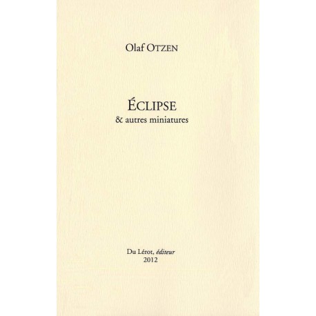 Otzen, Olaf – Éclipse & autres miniatures