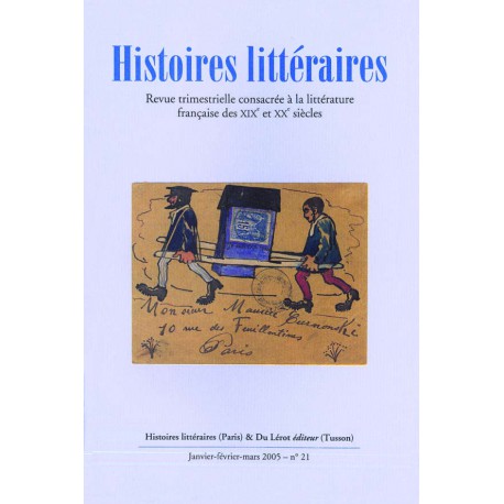 Histoires littéraires 2001-2005 – n° 21