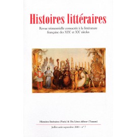 Histoires littéraires 2001 – n° 7