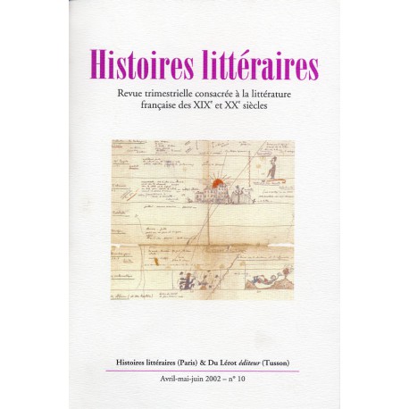 Histoires littéraires 2002 – n° 10