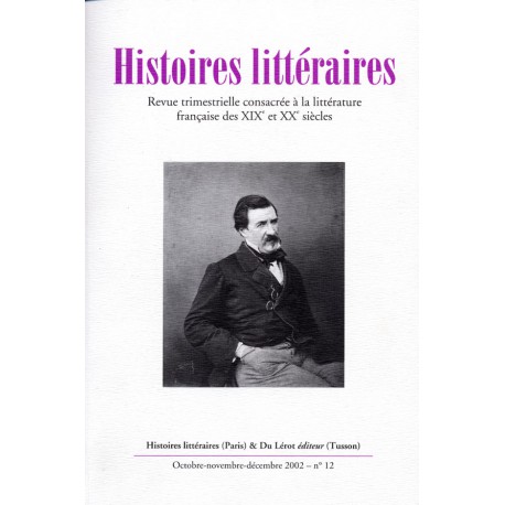 Histoires littéraires 2002 – n° 12