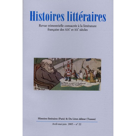 Histoires littéraires 2005 – n° 22