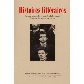 Histoires littéraires 2006 – n° 28