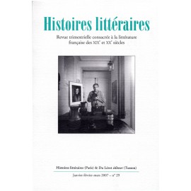 Histoires littéraires 2007 – n° 29