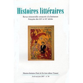 Histoires littéraires 2007 – n° 30