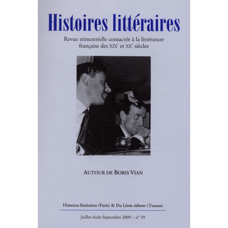 Histoires littéraires 2009 - n° 39