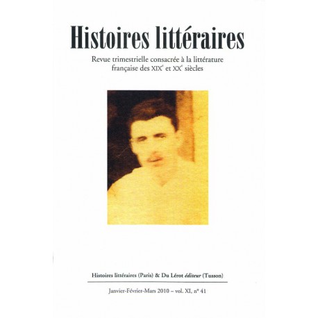 Histoires littéraires 2010 - n° 41