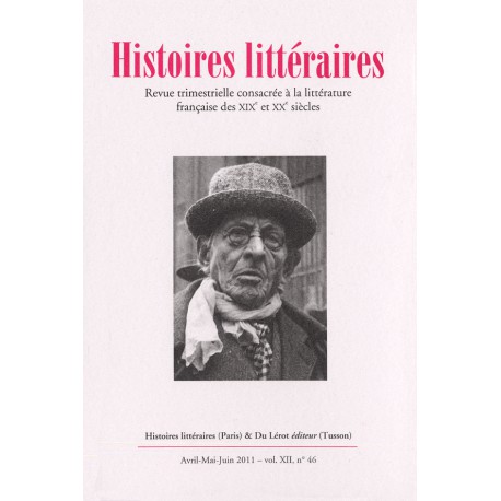 Histoires littéraires 2011 - n° 46