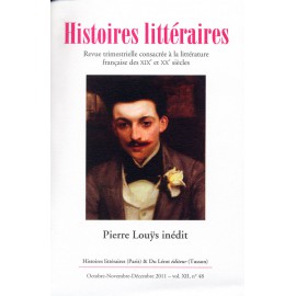 Histoires littéraires 2011 - n° 48