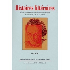 Histoires littéraires 2012 - n° 49