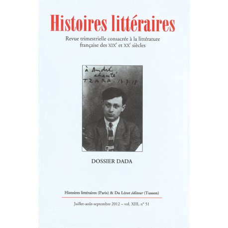 Histoires littéraires 2012 - n° 51