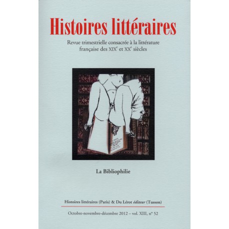 Histoires littéraires 2012 - n° 52