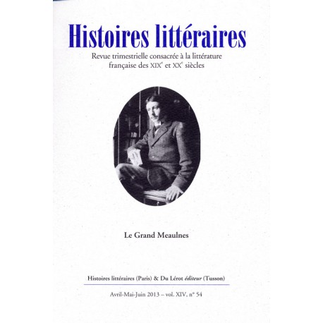 Histoires littéraires 2013 - n° 54