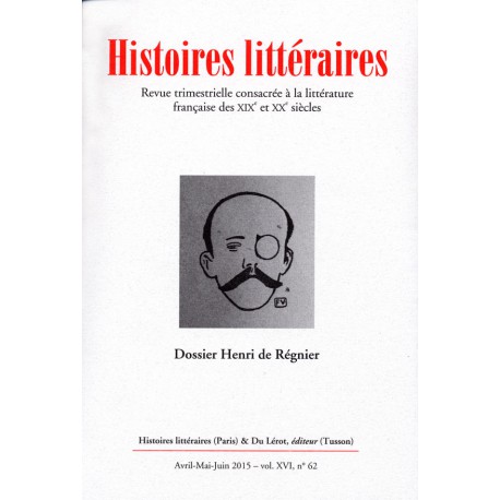 Histoires littéraires 2015 - n° 62