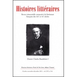 Histoires littéraires 2015 - N° 64