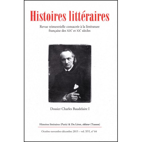 Histoires littéraires 2015 - N° 64