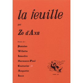 Zo d’Axa – La Feuille, fac-similé à l’identique des 25 numéros (1899-1900)