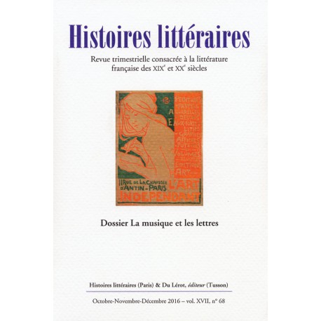 HISTOIRES LITTERAIRES 58