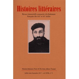 HISTOIRES LITTERAIRES 2017 - N° 71