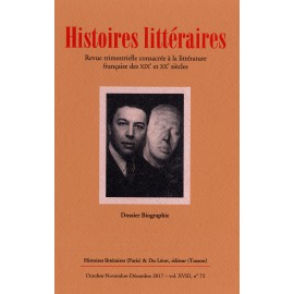 Histoires littéraires 2017 - n° 72