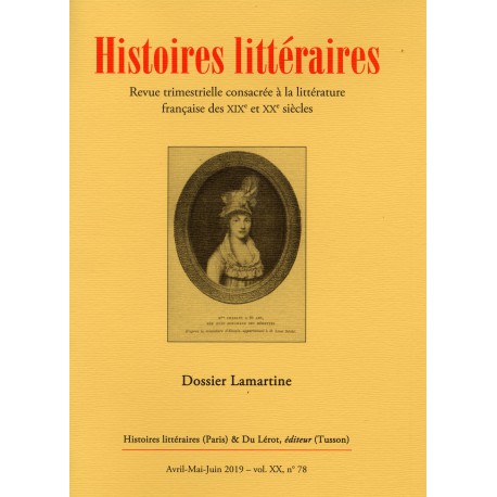 HISTOIRES LITTERAIRES - 2019 - Numéro 78