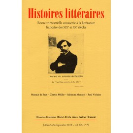 HISTOIRES LITTERAIRES 2019- N° 79