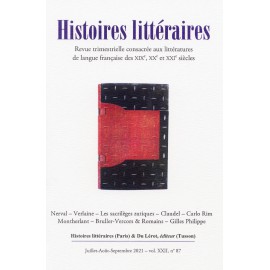 HISTOIRES LITTERAIRES 2021 - Numéro 87