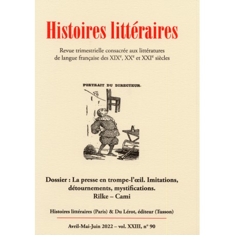 HISTOIRES LITTERAIRES 2022 - N°90