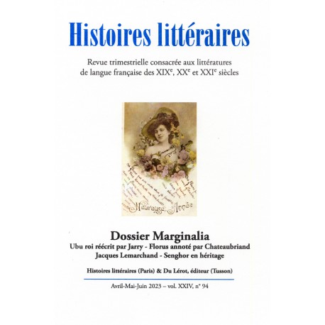 HISTOIRES LITTERAIRES 2023 - numéro 94