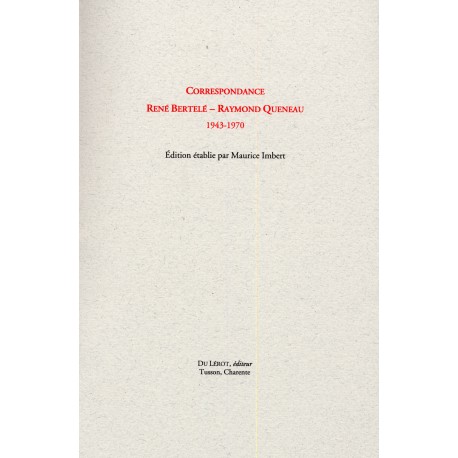 QUENEAU, Raymond & BERTELE René