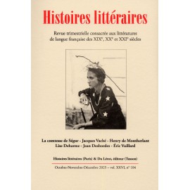 HISTOIRES LITTERAIRES 2025 - Numéro 104