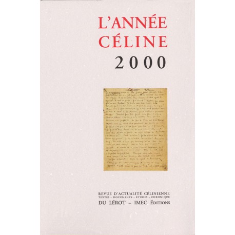 L’Année Céline 2000